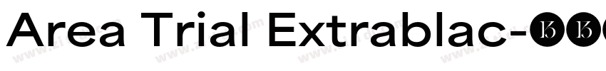 Area Trial Extrablac字体转换